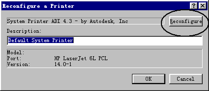 Reconfigure a Printer