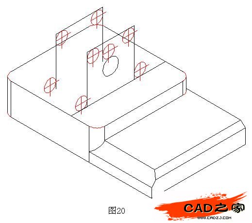 AutoCAD二维教程：细说机械零件轴测图的画法_中国教程网