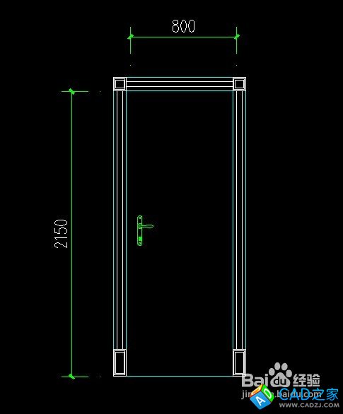 CAD怎么制作房间门立面图