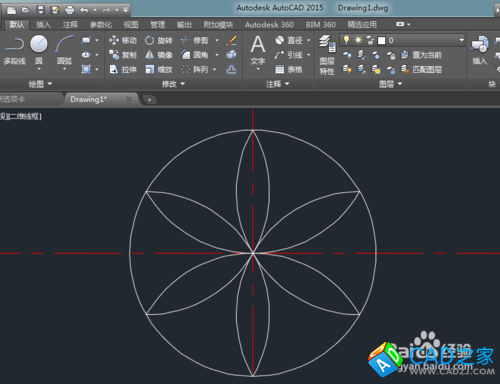 CAD教程：[23]CAD2015环形阵列技巧